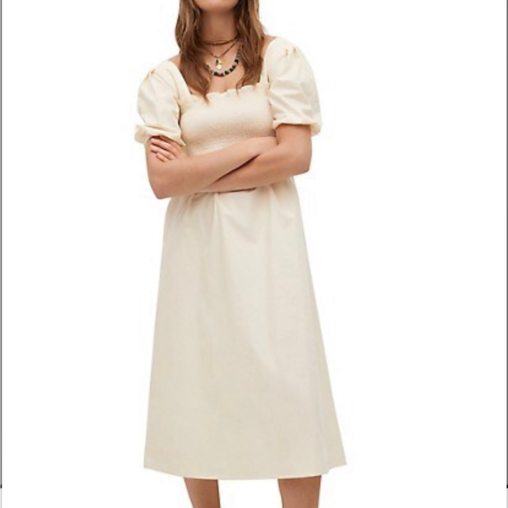Mango dress in white.